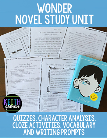 Wonder Novel Study Unit