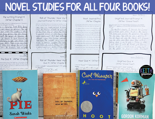 Novel studies for books that fifth graders love