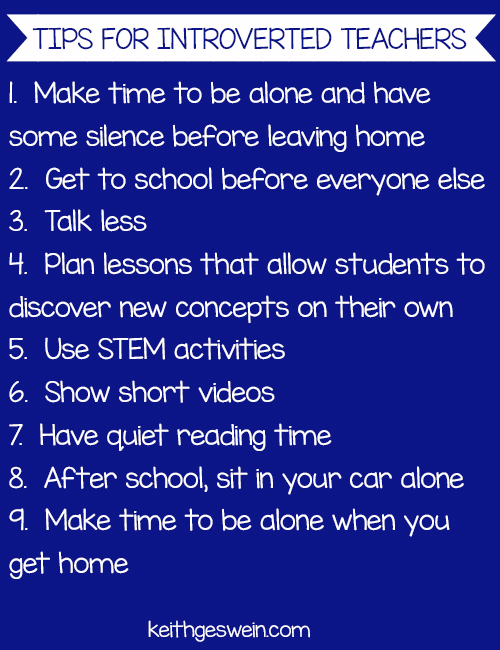 Tips for Introverted Teachers