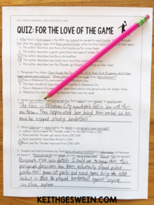 Ideas and Resources to Teach, Review, or Assess RI.6.1 – KEITH GESWEIN